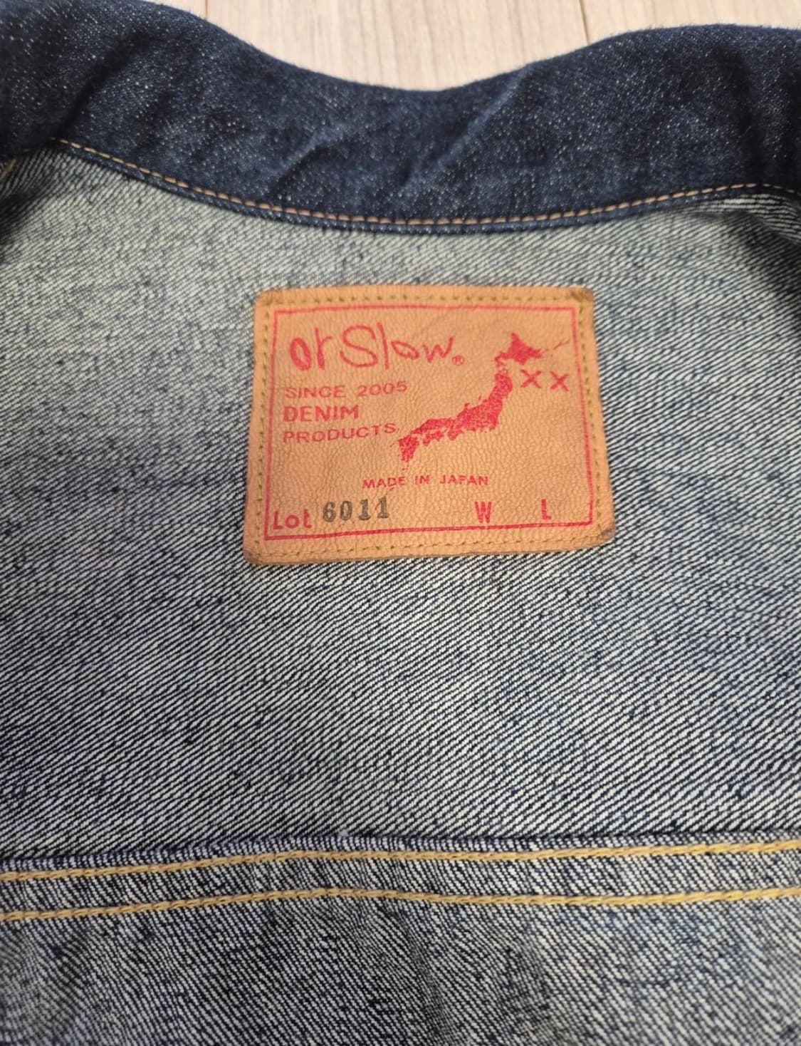 오어슬로우 6011 1세대 데님자켓 사이즈2 상품이미지3