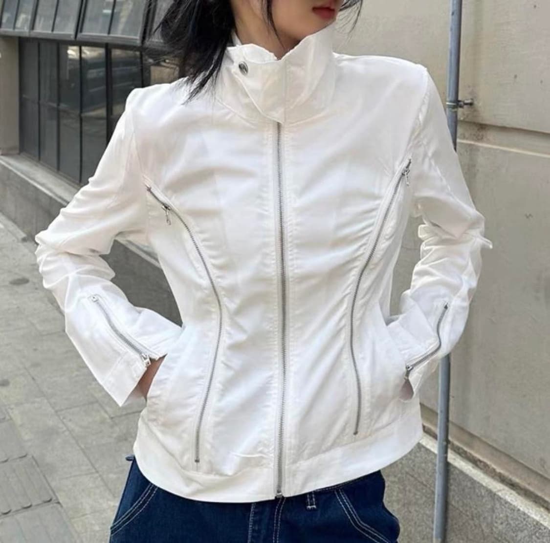 Motorcycle Shirt Jacket 상품이미지4