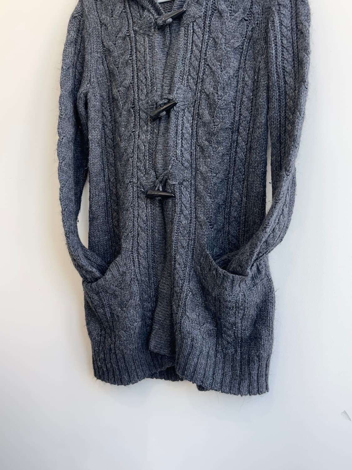 유니클로 꽈배기 토글 후드 가디건 상품이미지3