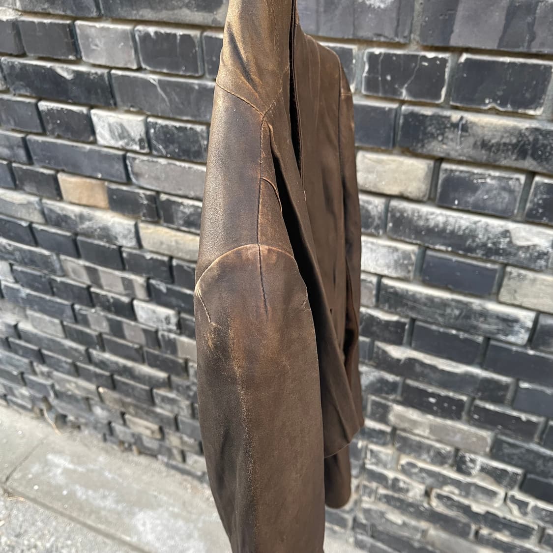 [XS~S] DECO 하이넥 레더 여성 자켓 상품이미지8