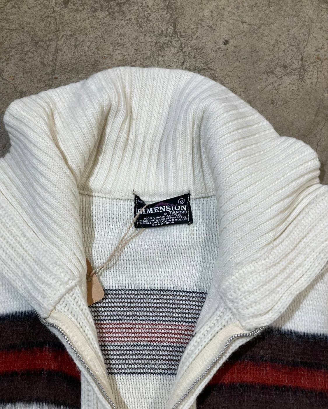 60‘s Dimension 스트라이프 니트 집업 (B5177) 상품이미지7