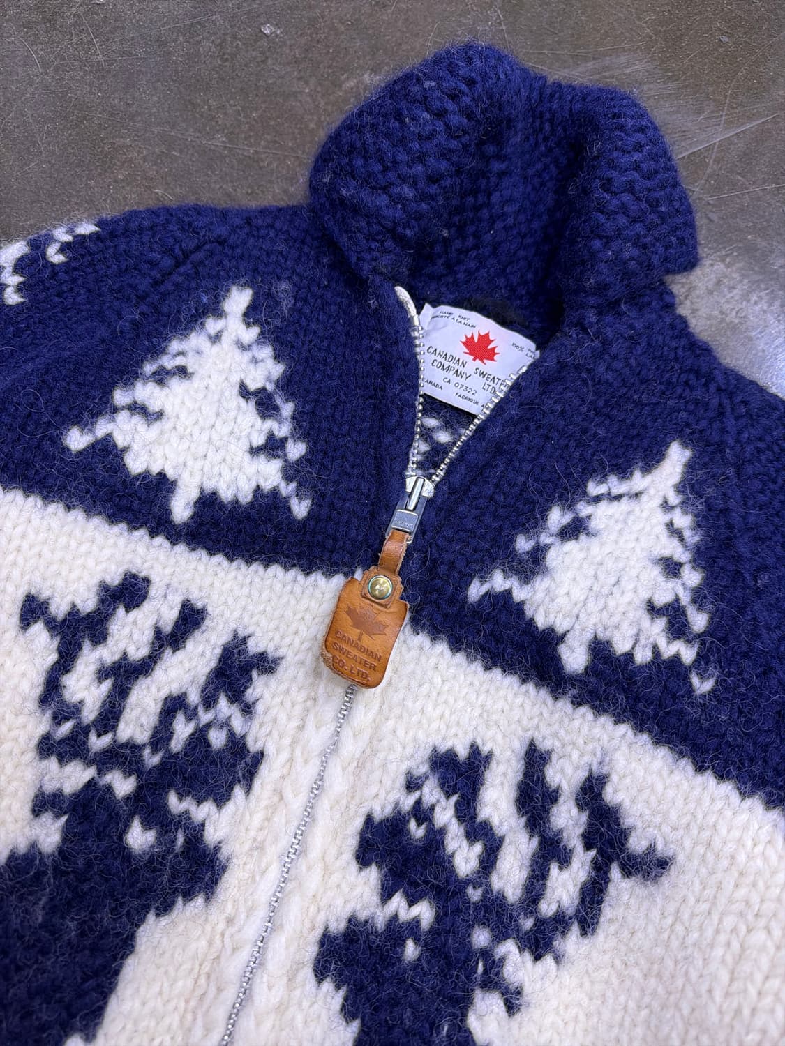 캐나디안 스웨터 헤비울 디어 사슴 코위찬 집업 여성 가디건 상품이미지3