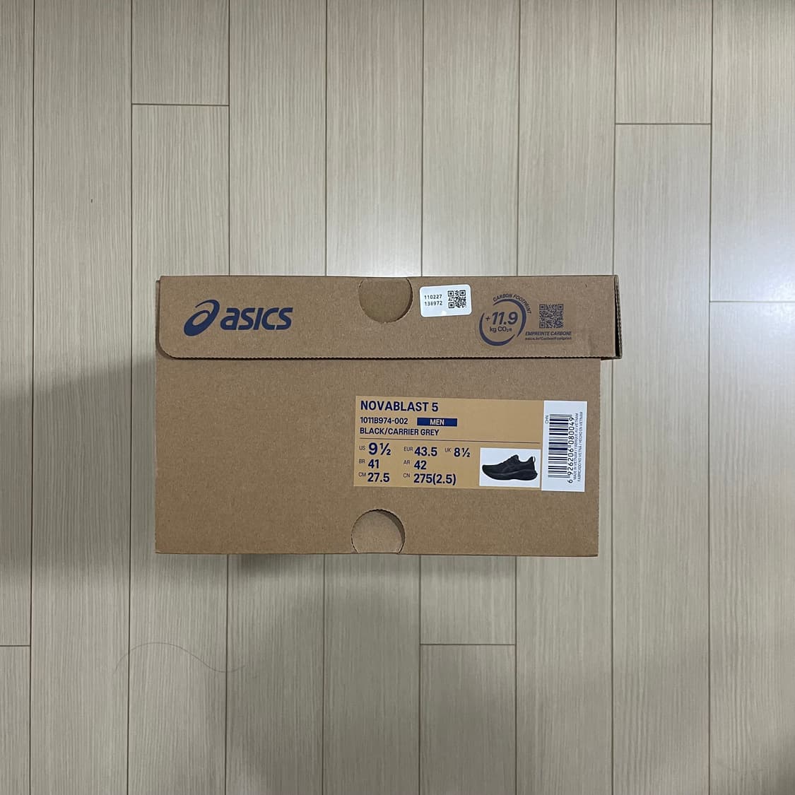 [275] 아식스 노바블라스트 5 러닝화 블랙 캐리어 그레이 상품이미지7