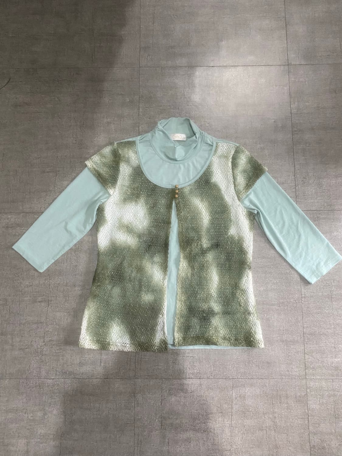 일본빈티지 하구미모리걸 달천깔페어리 백예린깔 레이어드티셔츠 상품이미지1