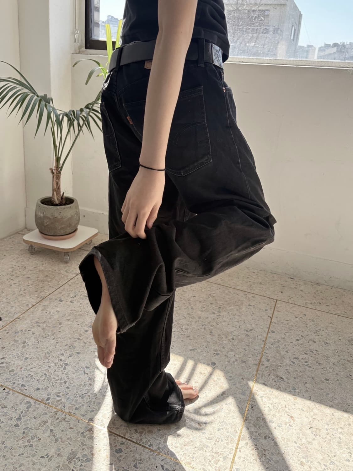 90‘s 리바이스 618 블랙 오렌지탭 상품이미지2