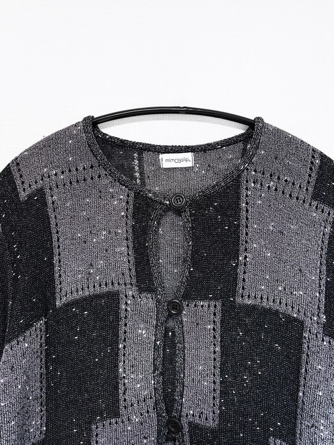Square Pattern Knit Cardigan 상품이미지5