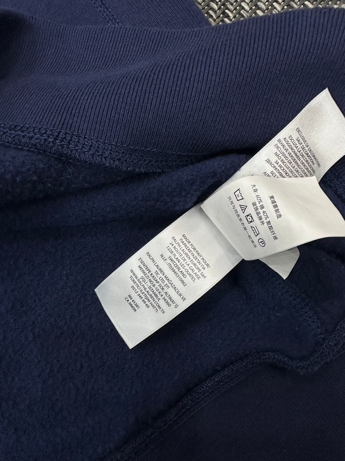 폴로  네이비 맨투맨S 상품이미지6