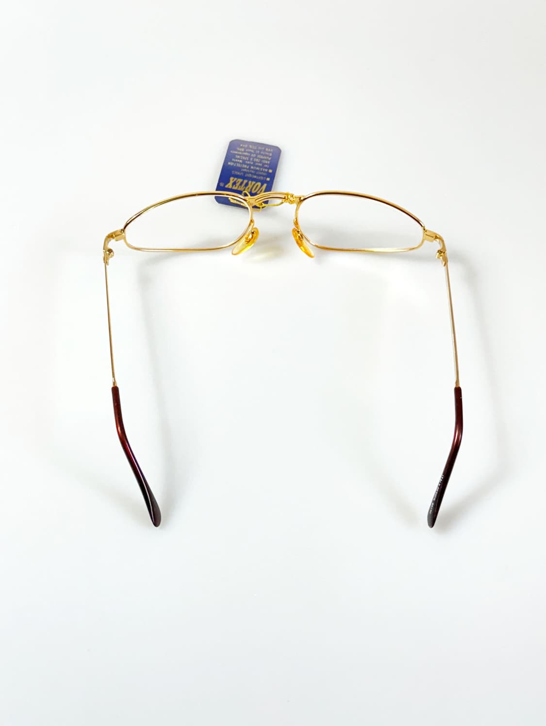 90s VORTEX 골드 메탈 오벌 프레임 빈티지 안경 상품이미지5