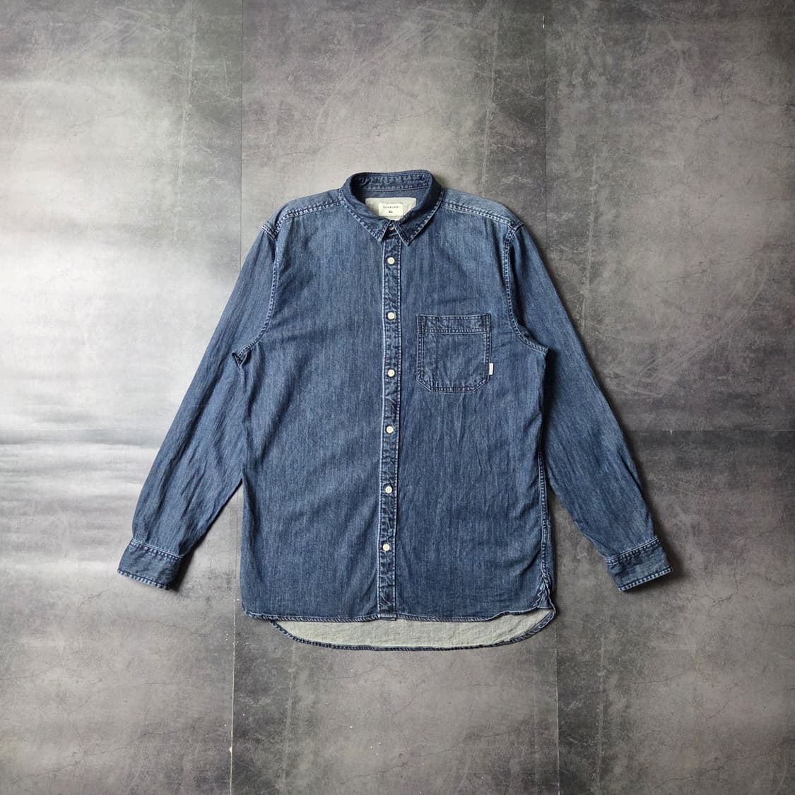 QUIKSILVER 빈티지 인디고 코튼 데님 셔츠 A00648 상품이미지1