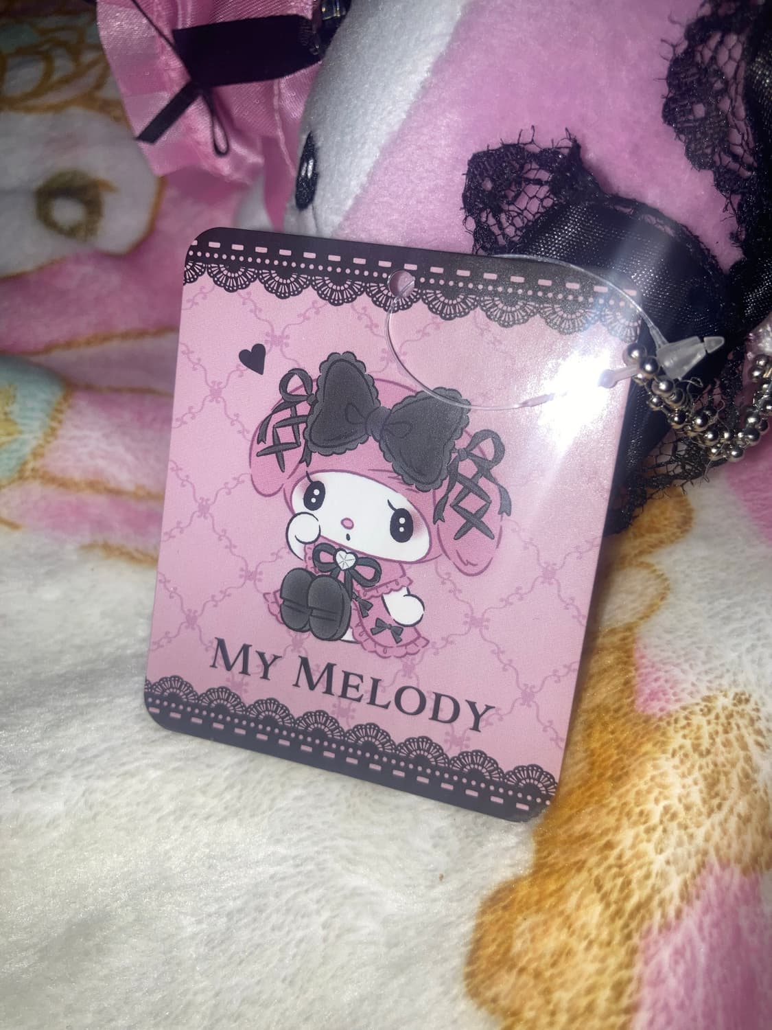 산리오 마이멜로디 파우치 키링 인형 상품이미지3