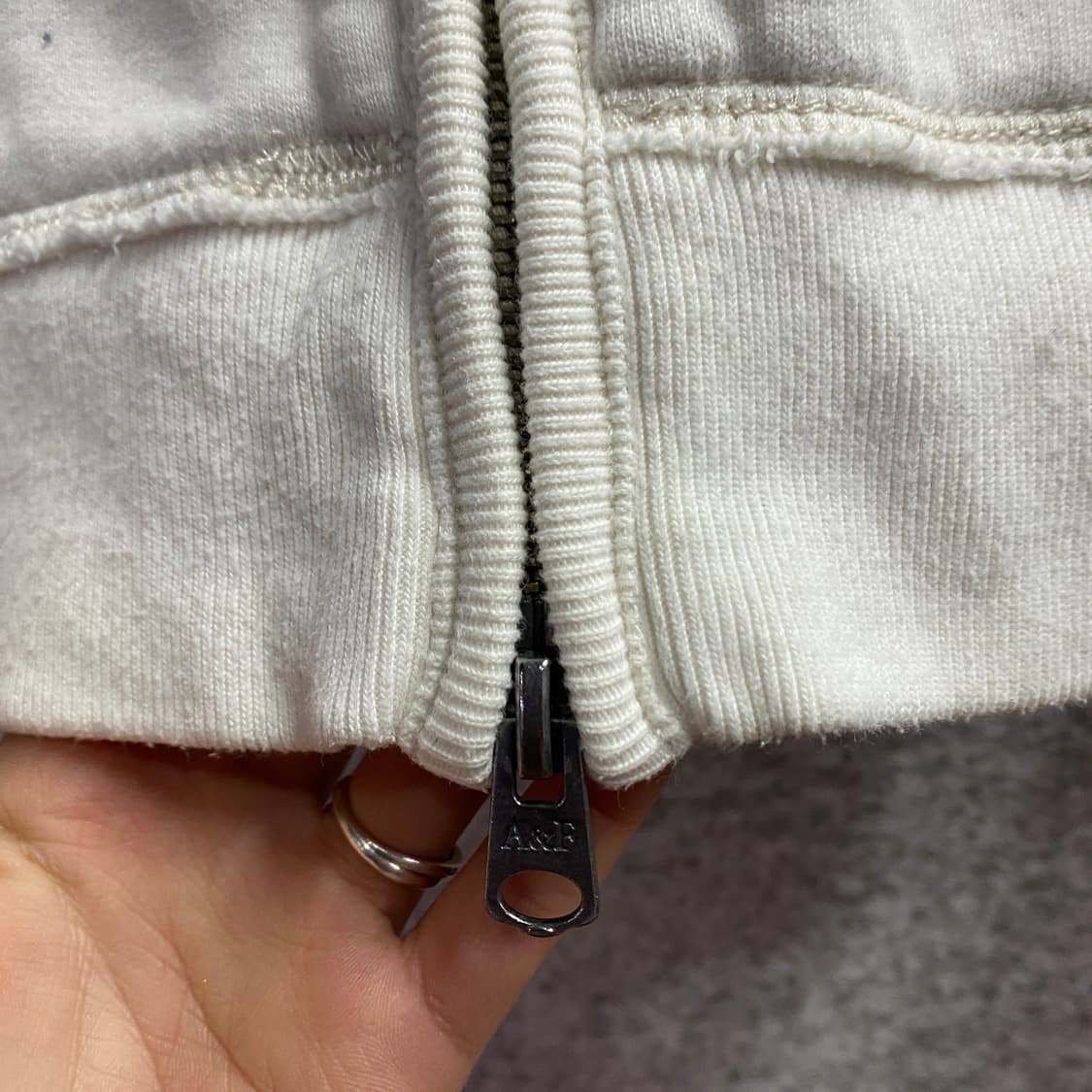 아베크롬비 빈티지 투웨이 크림 후드집업 B4290 상품이미지5