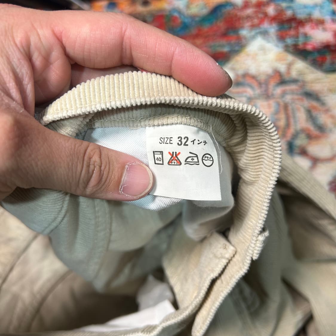 [31] 90s 리바이스 made in japan 코듀로이 팬츠  베이지 상품이미지4