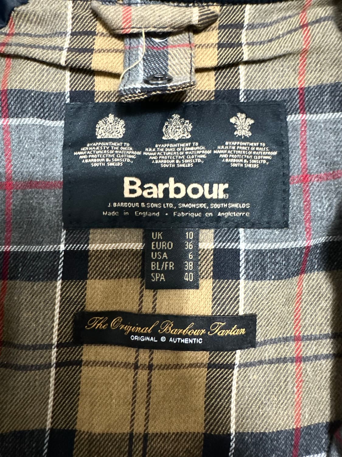 바버 비드넬 네이비 왁스 자켓 상품이미지4