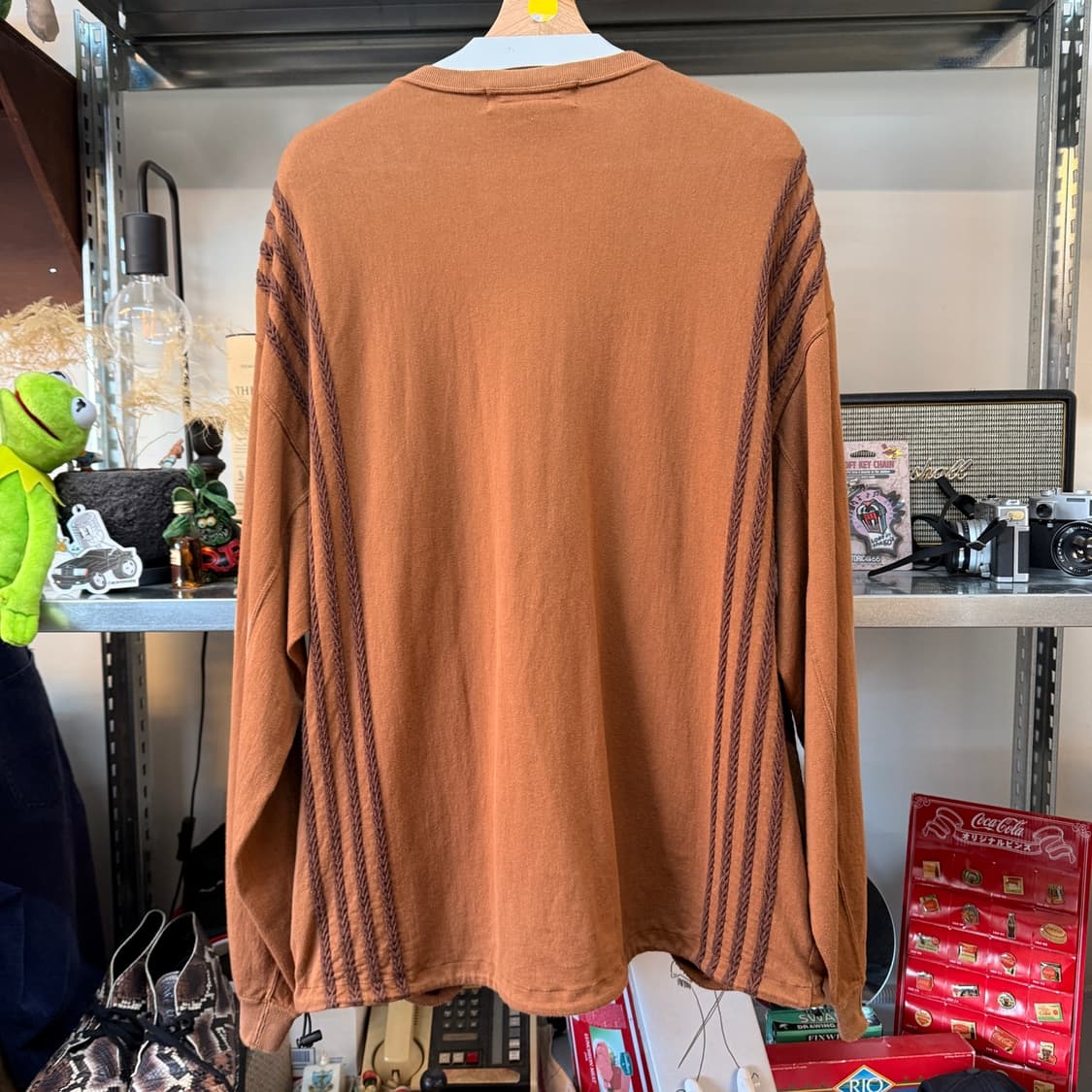 레미 릴리프 니트 패턴 디테일 가디건 자켓 상품이미지5