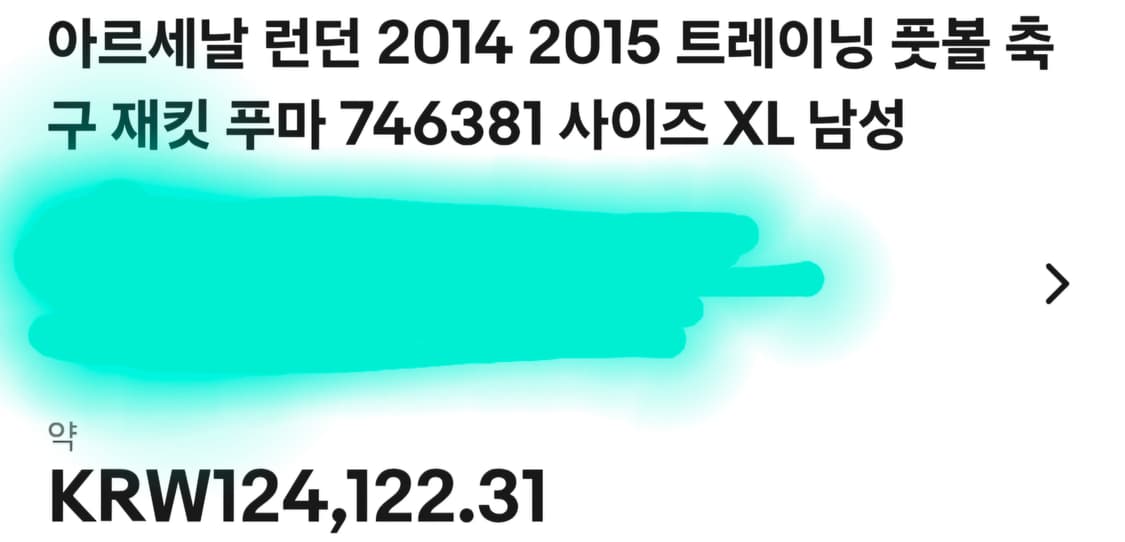 아스날 런던 2014 2015 트레이닝 풋볼 축구 재킷 푸마/XL 상품이미지6
