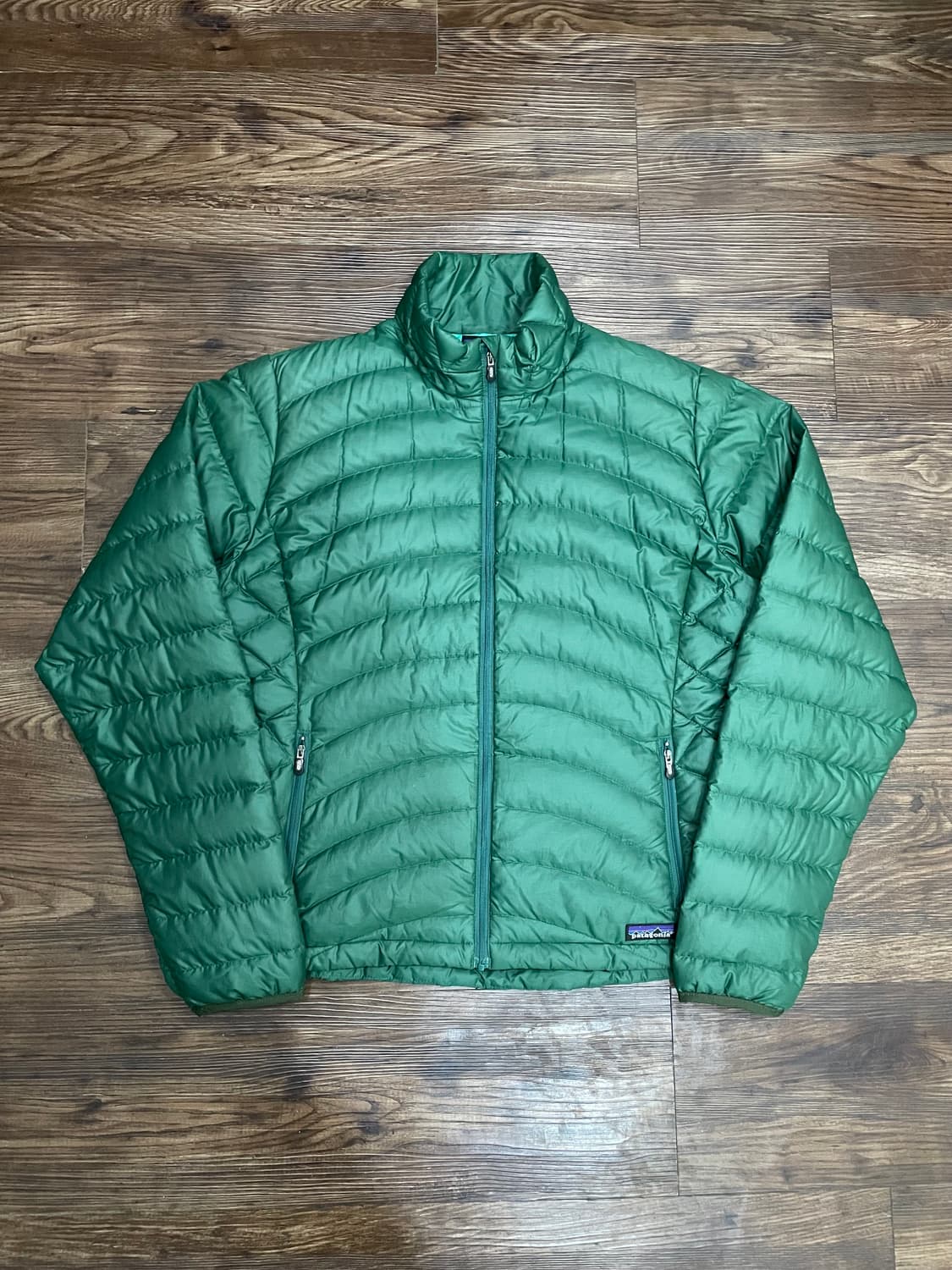 파타고니아 다운 스웨터 패딩 자켓 그린 상품이미지1