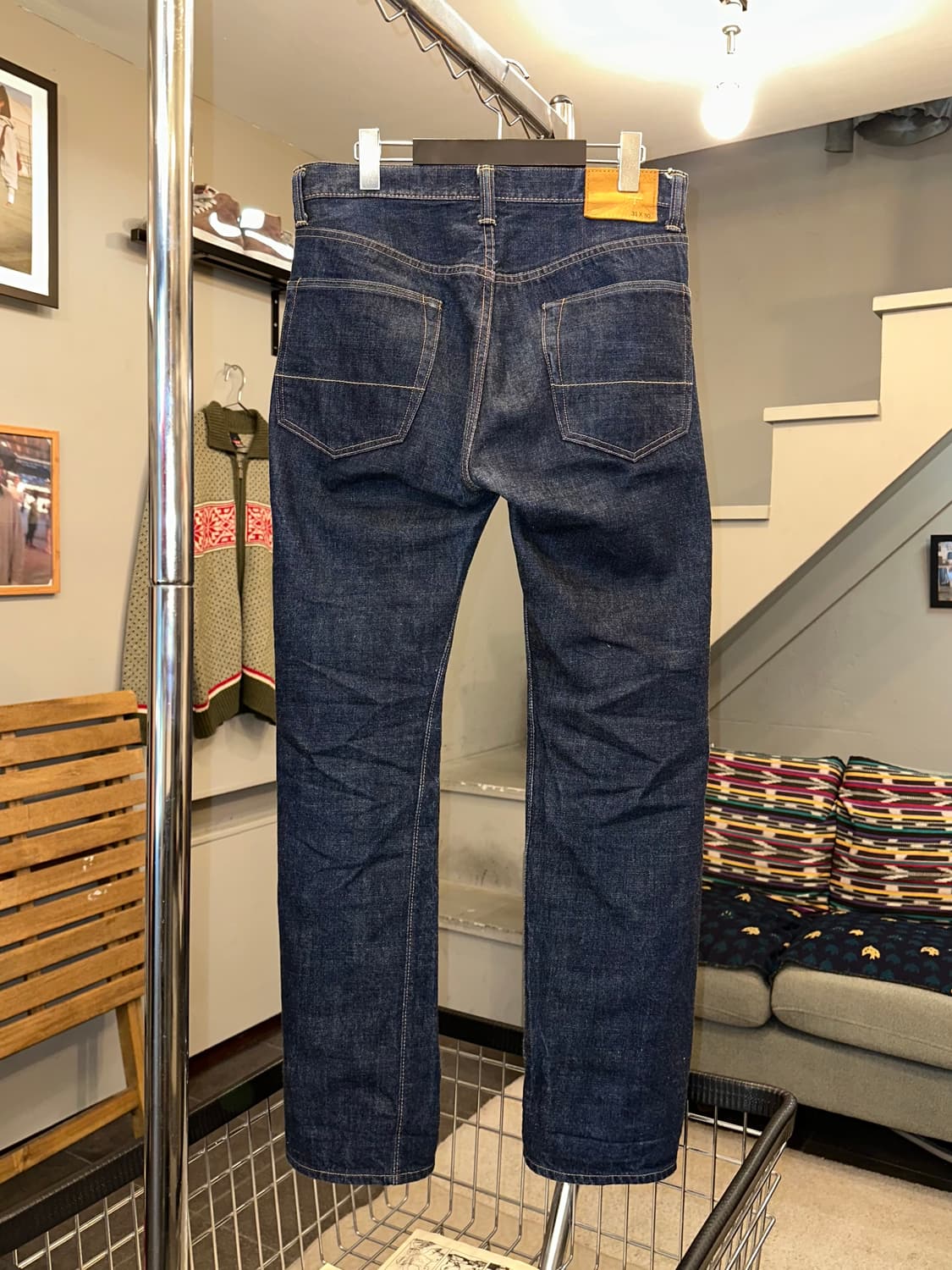 Old Beams Selvedge stitch denim pants 상품이미지7