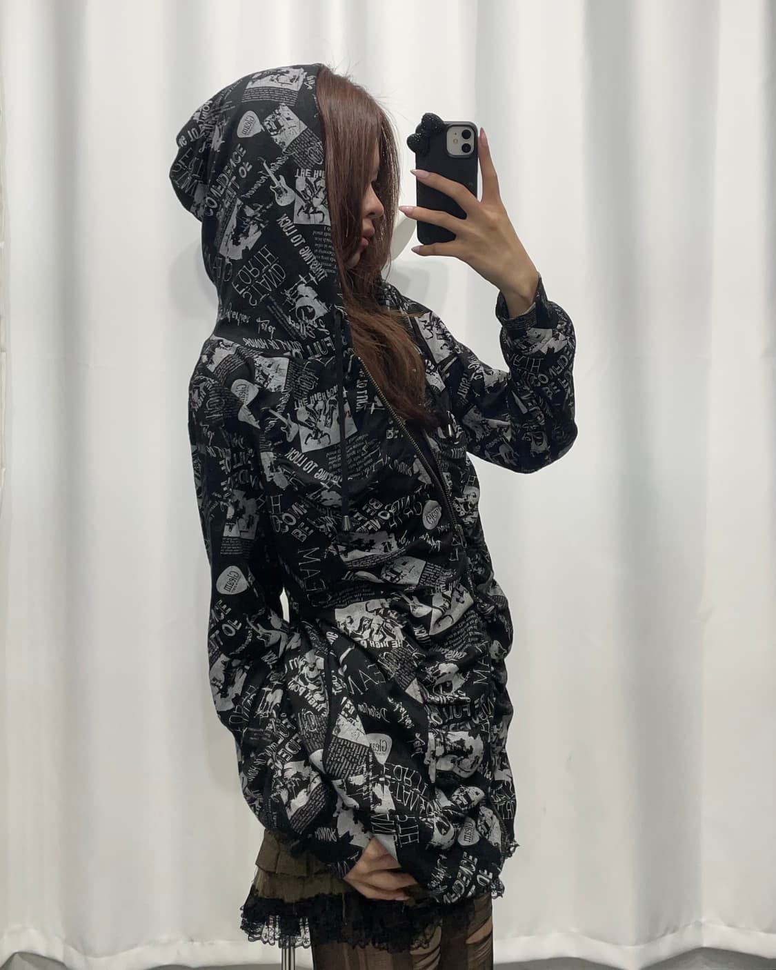 🎸블랙&그레이 프린팅 후디🎸 상품이미지2