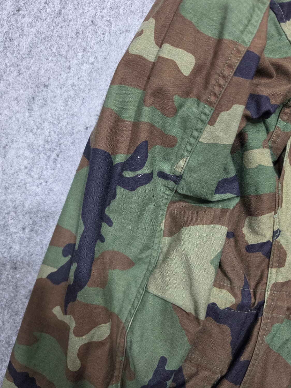 ARMY 오리지널 80s 빈티지 우드랜드 카모 M-65 필드 자켓 S 상품이미지6