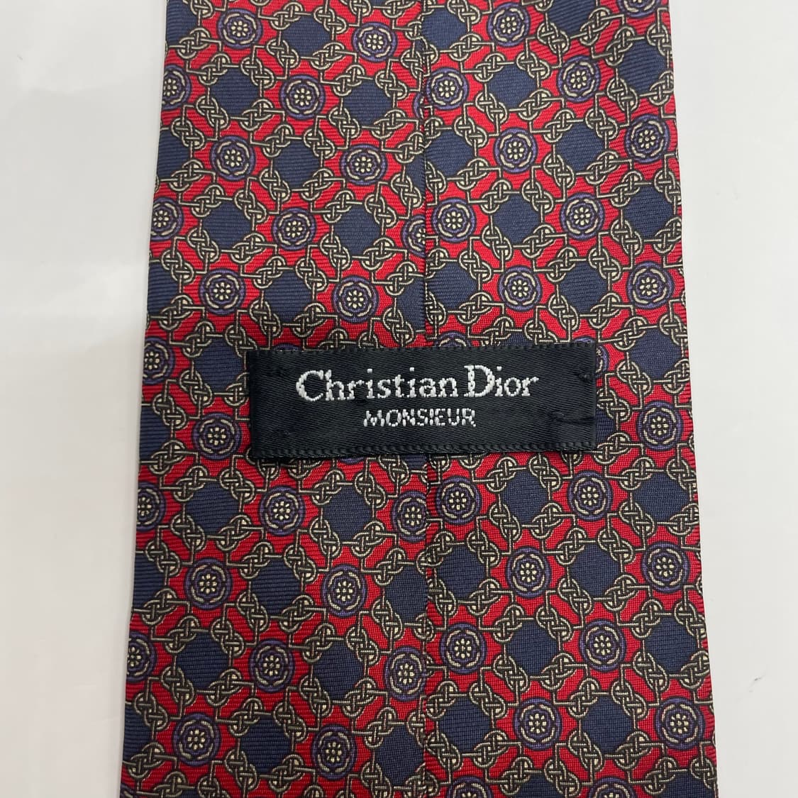 453) (Christian DIOR) 크리스찬 디올 패턴 넥타이 상품이미지5