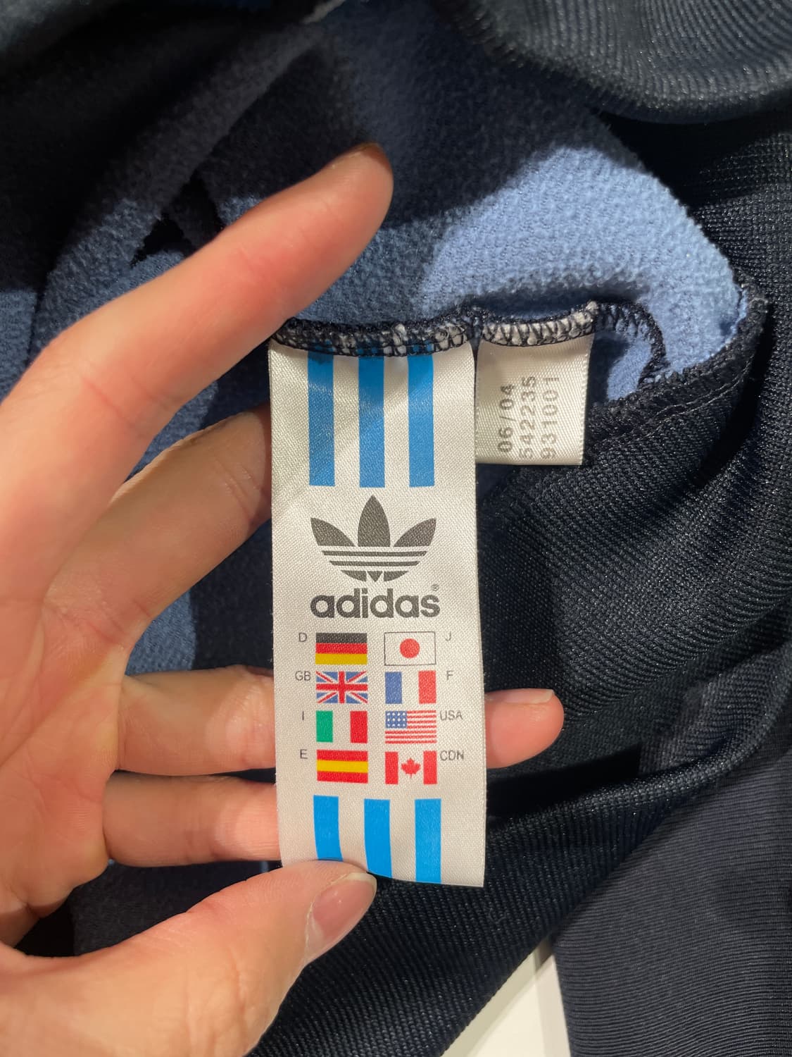 아디다스 네이비 스카이 블루 70s 트랙 져지 상품이미지8