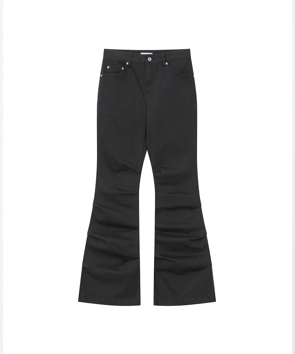 Shirring bootscut pants CHARCOAL  상품이미지1