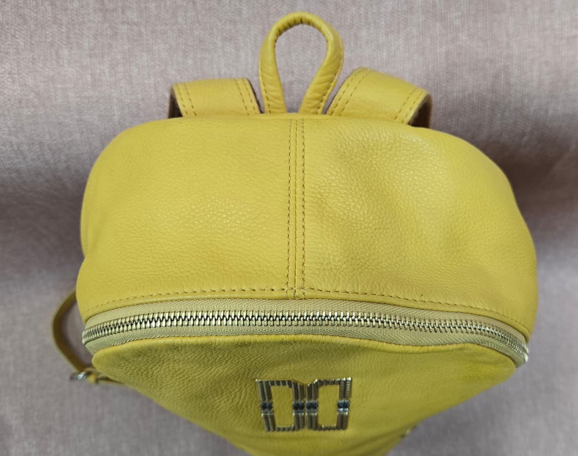 닥스 정품 백팩 옐로우 천연소가죽 상품이미지6
