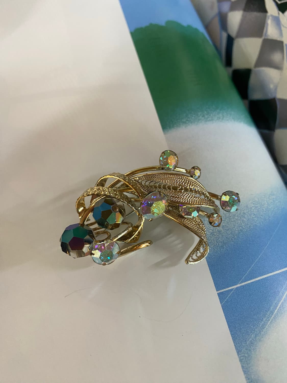 크리스탈 컷팅 수입 브로치 상품이미지2