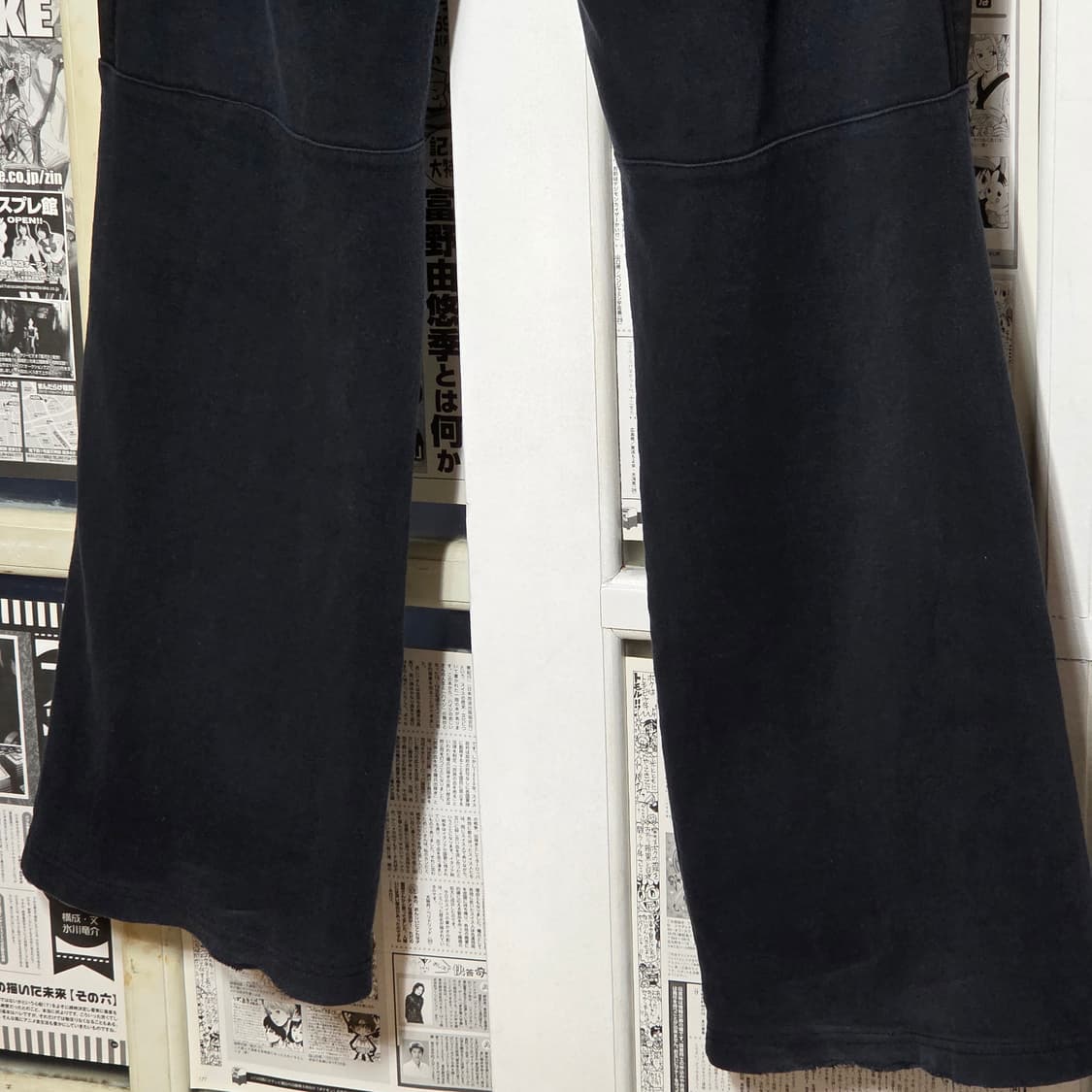 카파 네이비 코튼 와이드 트랙팬츠 상품이미지8