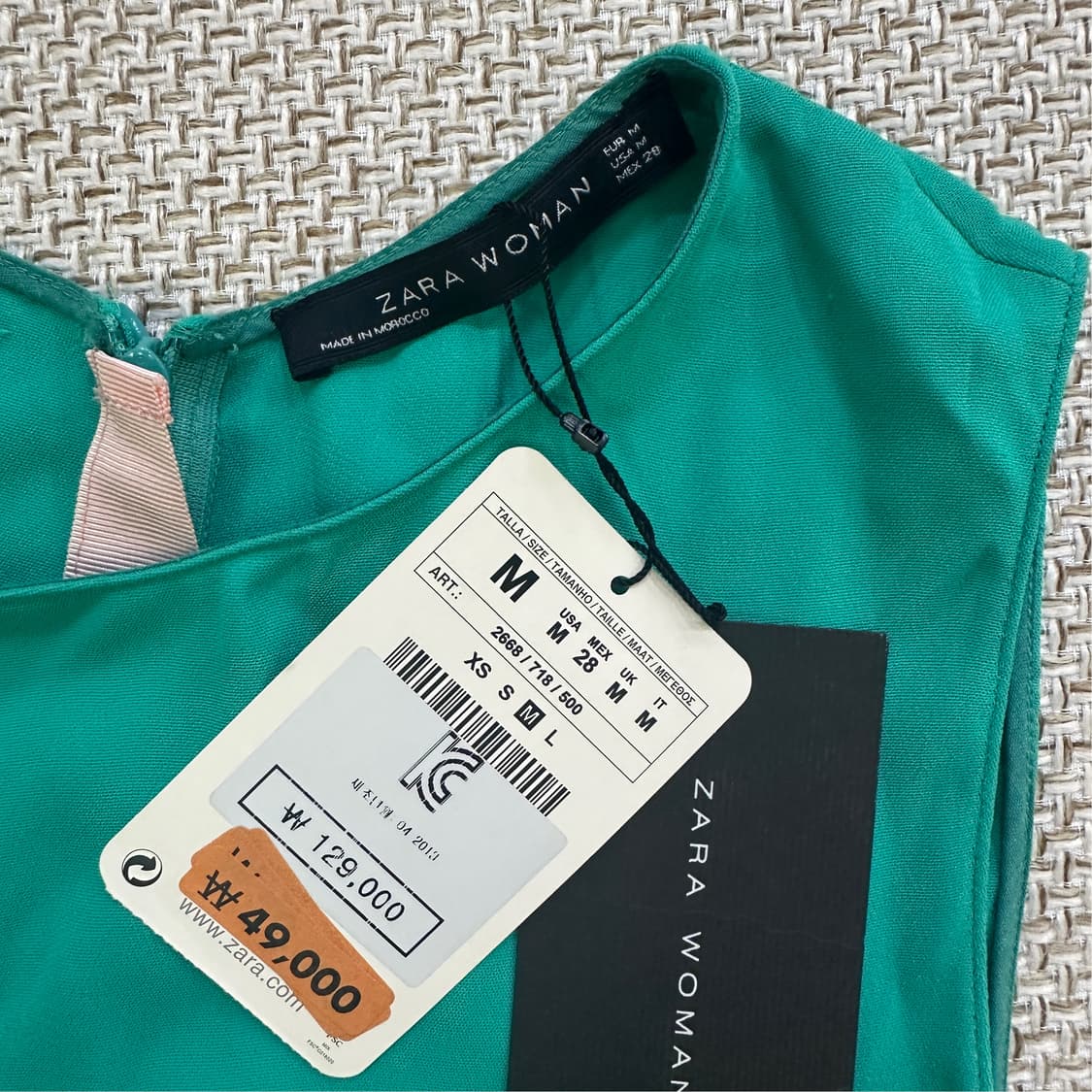 M 자라우먼 민소매 원피스 새상품 0415D 상품이미지2