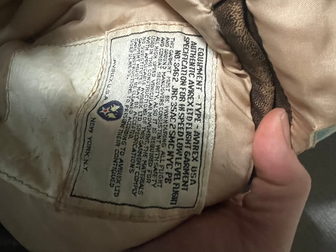 아비렉스 a2 레더자켓 상품이미지4