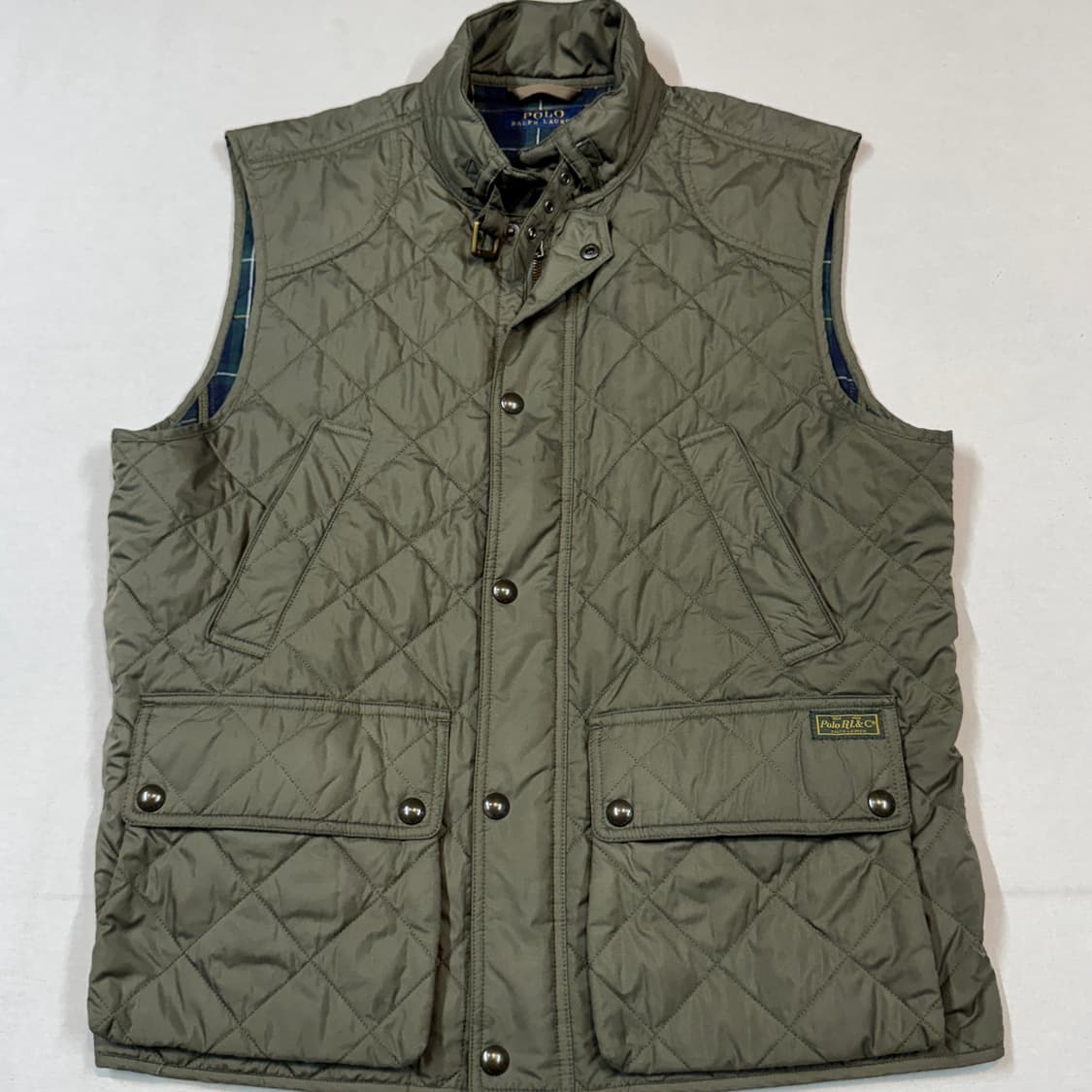 L) 폴로 랄프로렌 올리브 클래식 퀼팅 조끼 베스트 상품이미지2