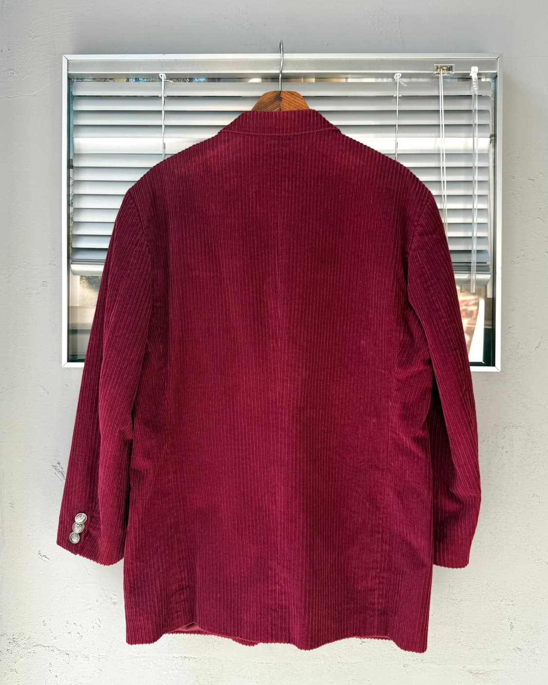 VERSACE corduroy button point red blazer 상품이미지5