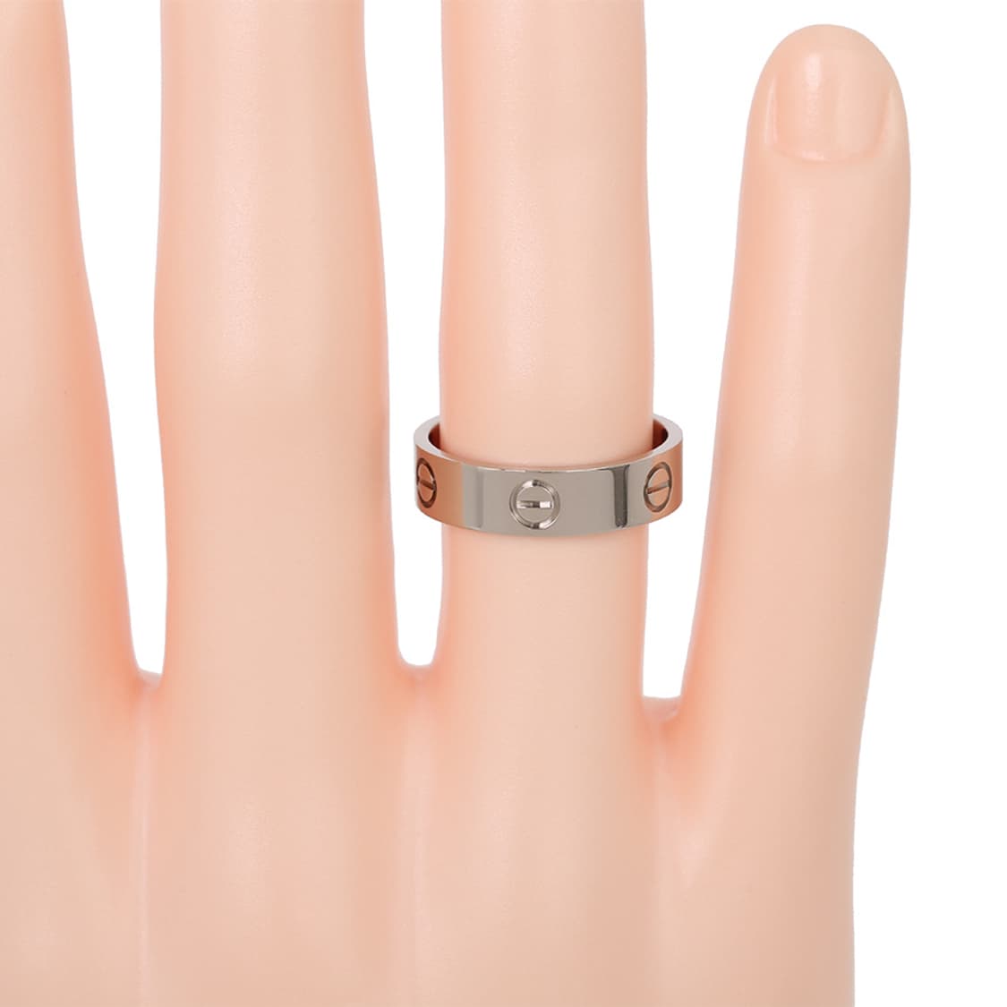 까르띠에 러브링 화이트골드 러브 반지 59호 LOVE B4084700 상품이미지6