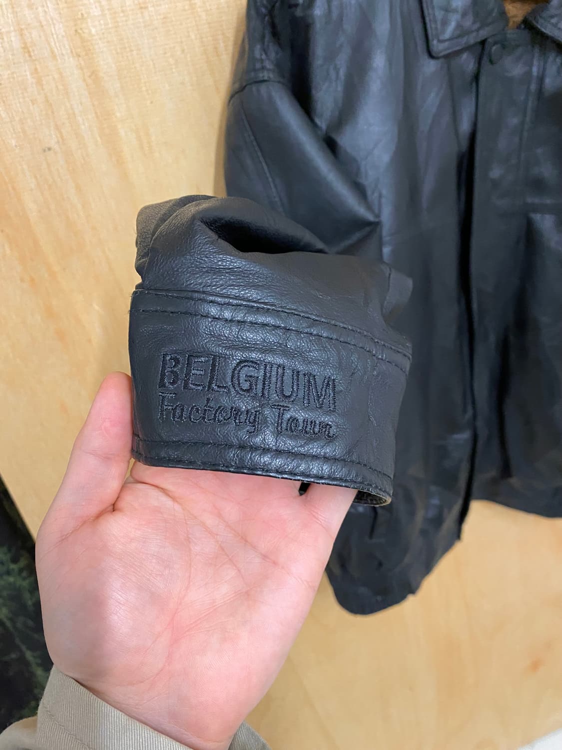 빈티지 레더 핀터레스트 봄버 자켓 상품이미지7