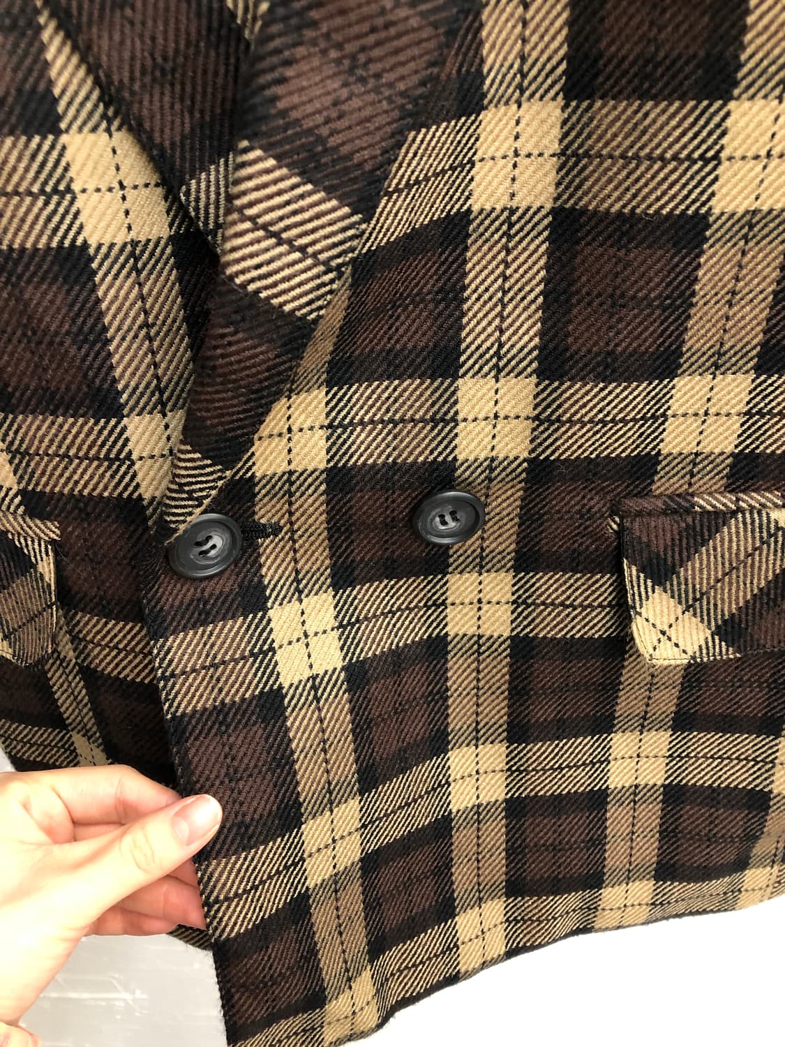 Butter check wool jacket 상품이미지6