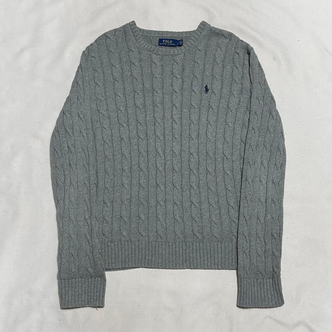 L 폴로랄프로렌 그레이 케이블 니트 상품이미지2