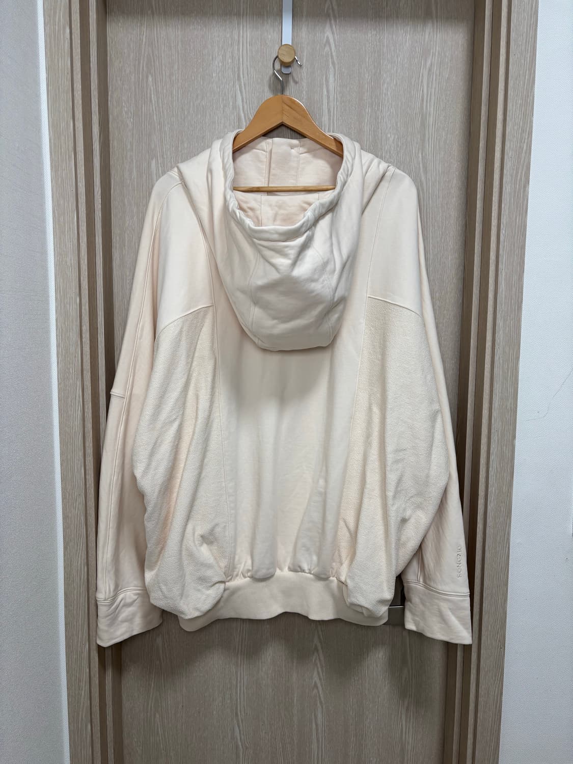 송지오옴므 컬렉션 오버핏 아노락 후드46/아이보리 상품이미지3