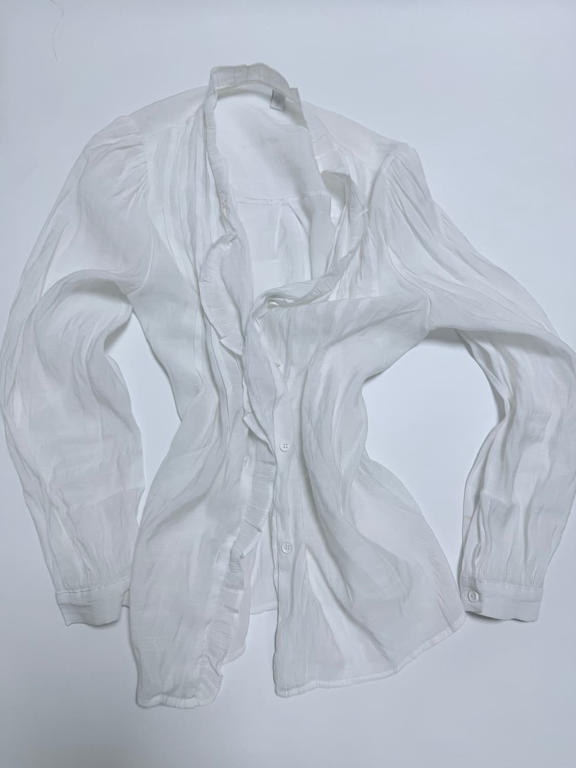 Ethereal fairy frill seethrough blouse 상품이미지1