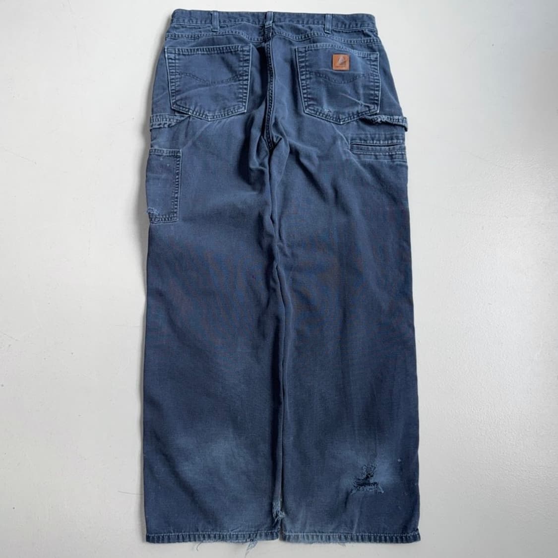 칼하트 OG 가죽패치 카펜터 페이딩 와이드 워크팬츠 상품이미지3