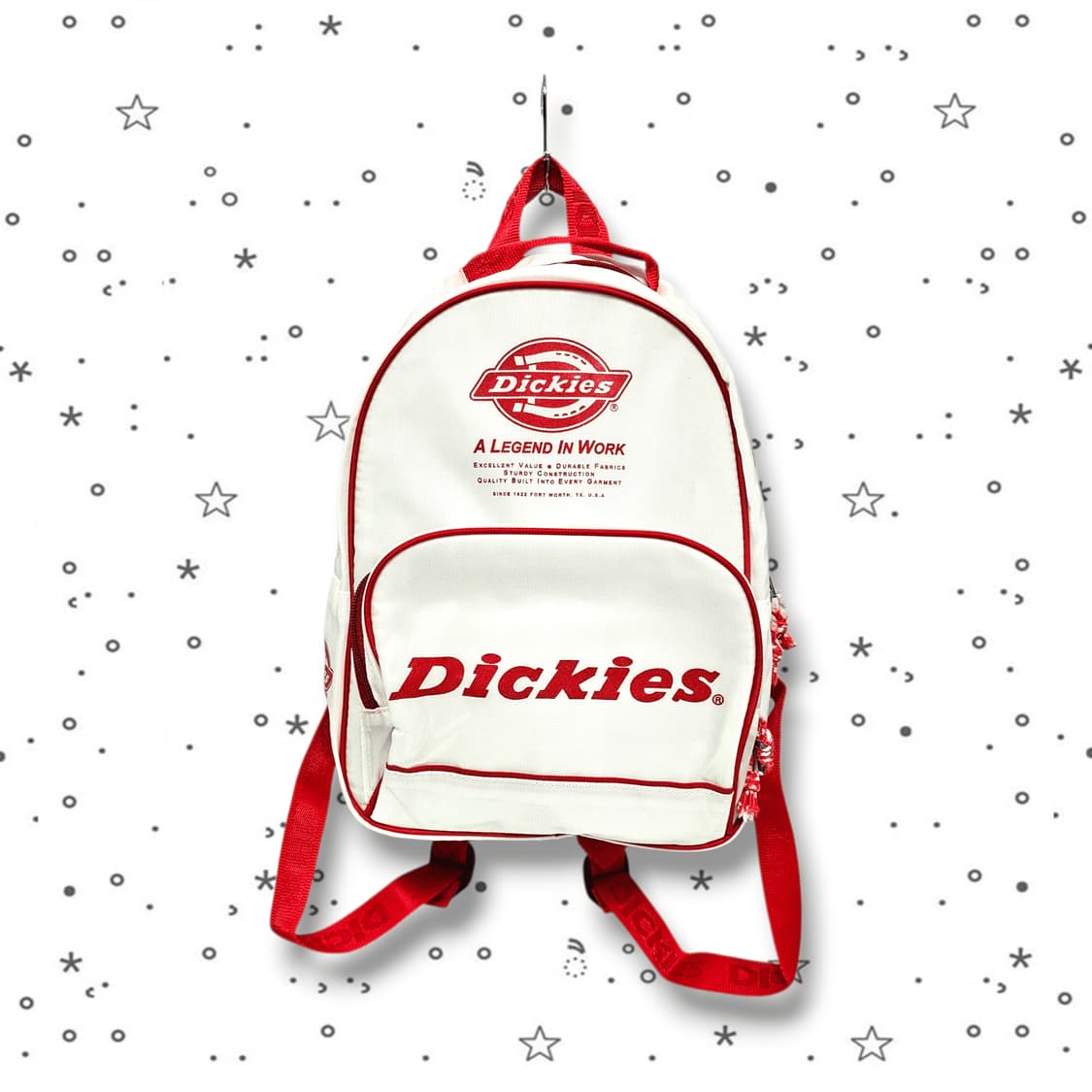 Dickies 디키즈 화이트 레드 미니 백팩 상품이미지2