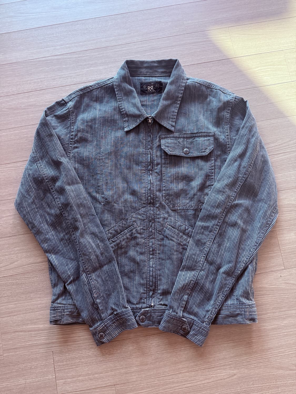 rrl 더블알엘 코튼 리넨 스트라이프 자켓 M 상품이미지1