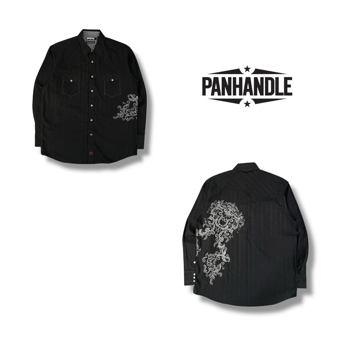  panhandle 자수 스트라이프 웨스턴셔츠 y13030 상품이미지1
