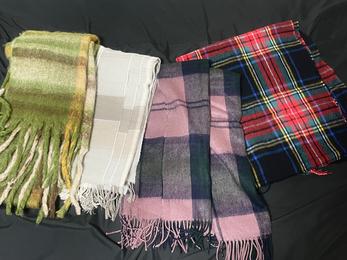 체크 목도리 상품이미지1