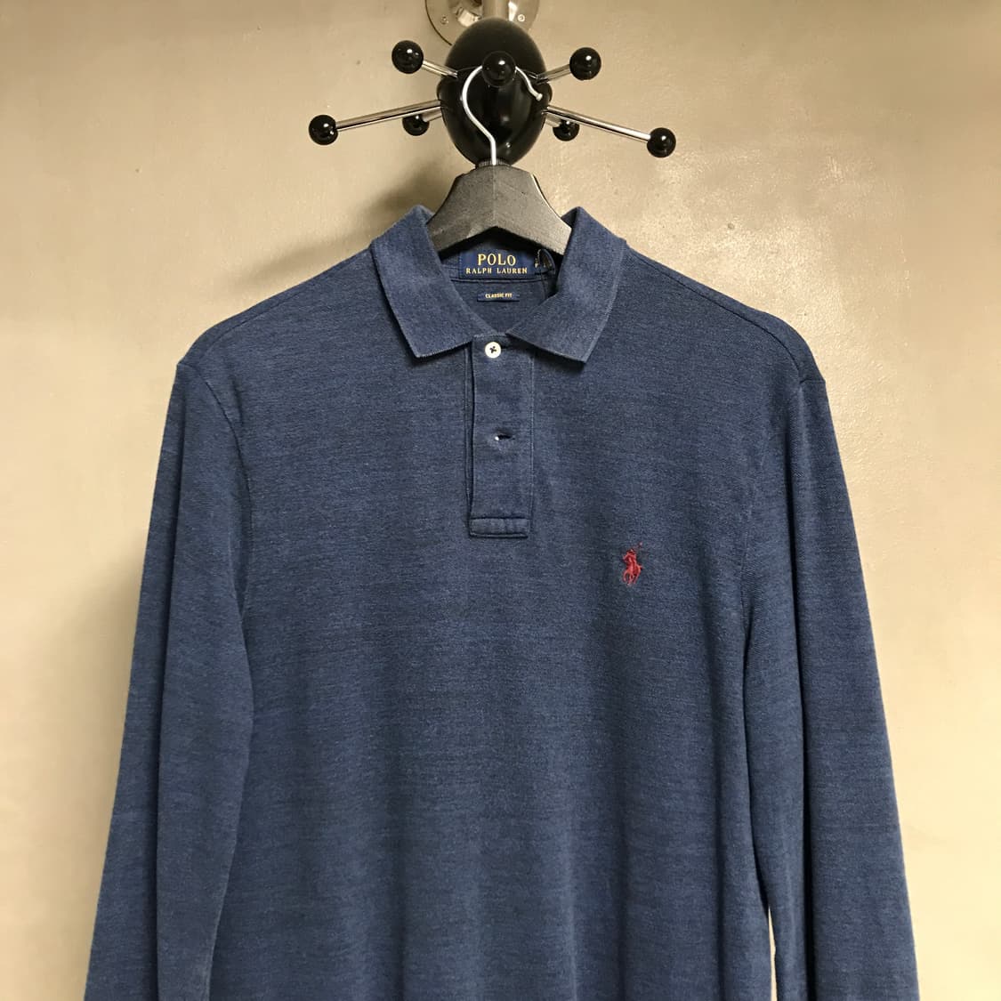 폴로 랄프로렌 PK 긴팔 카라티 네이비 S 상품이미지2