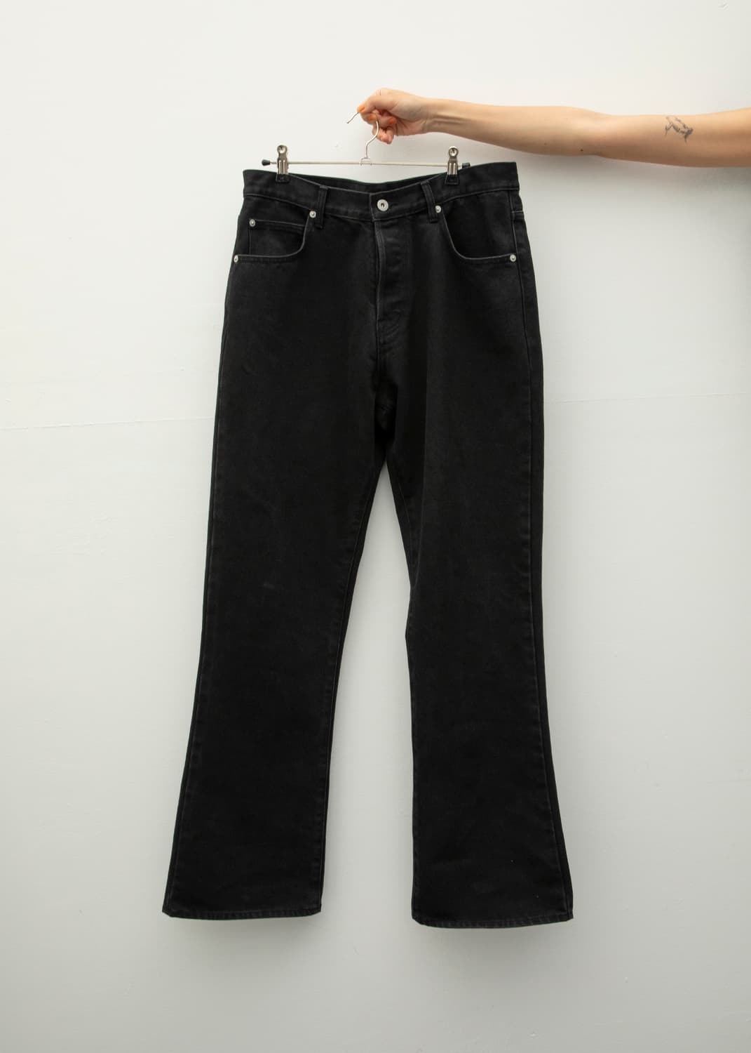 innir 플레어 데님 팬츠 블랙 상품이미지1
