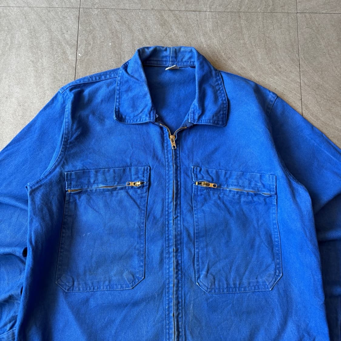 90년대 빈티지 프랑스 생산 프렌치 워크 트윌코튼 자켓 상품이미지3