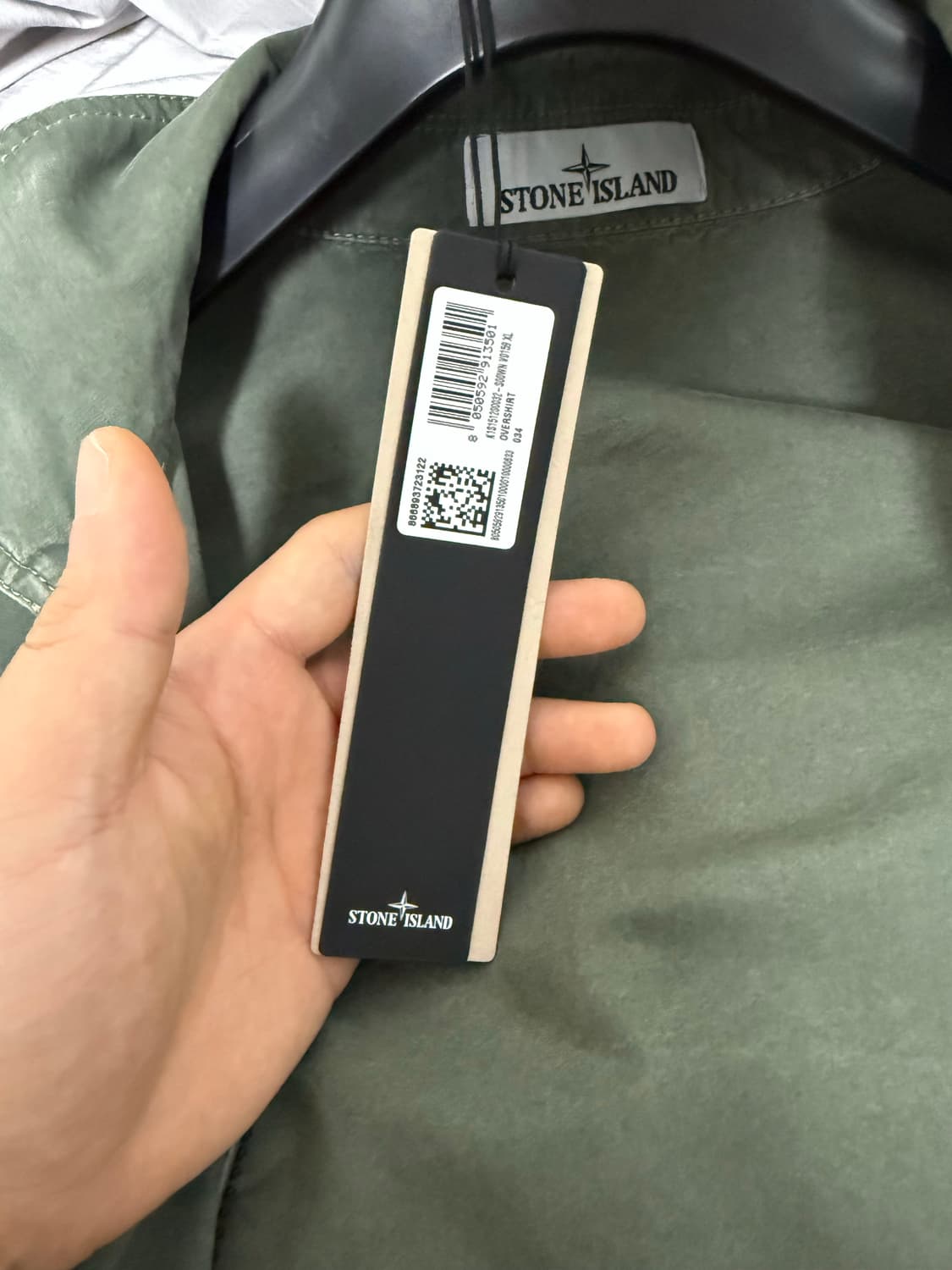 스톤아일랜드 25SS브러쉬드 오가닉 코튼 올드이팩트 오버셔츠 올리브그린 상품이미지3