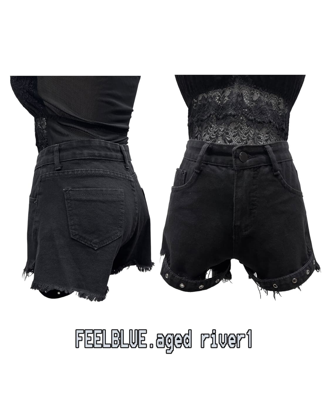 Gothic Hood Long Dress 고스펑크 3pcs 코디세트 상품이미지5
