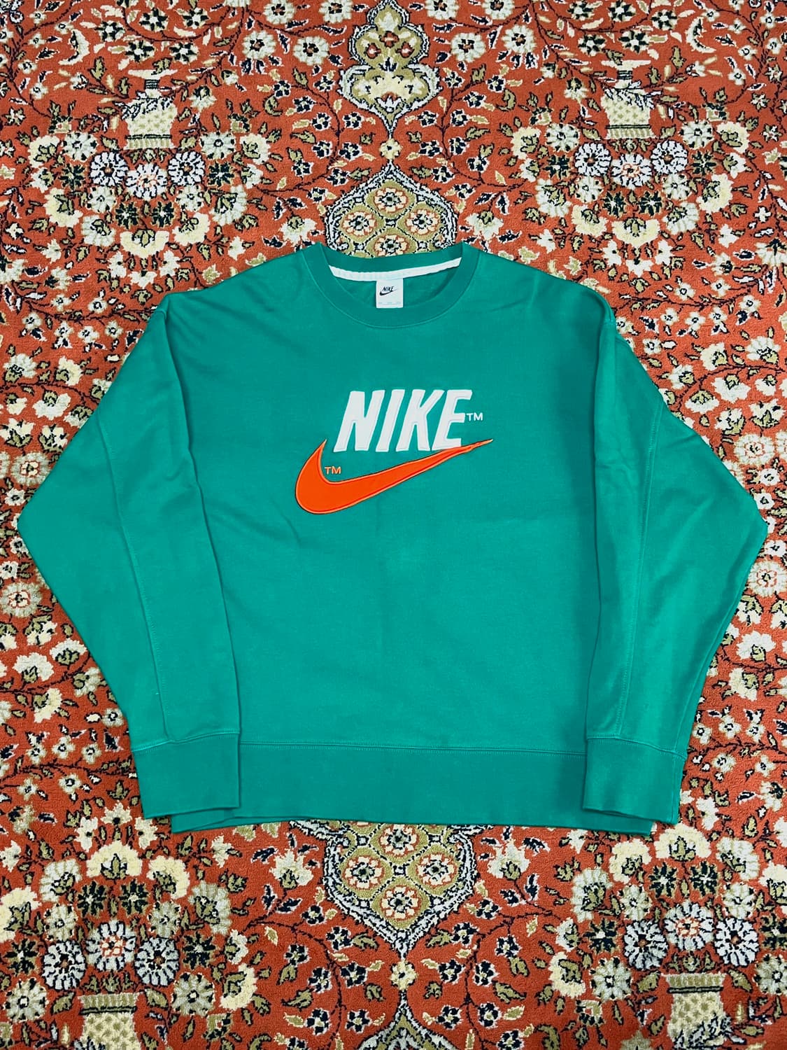 [XXL] 나이키 빅 스우시 크루넥 맨투맨 그린 상품이미지1